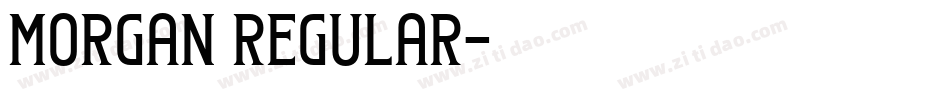 Morgan Regular字体转换